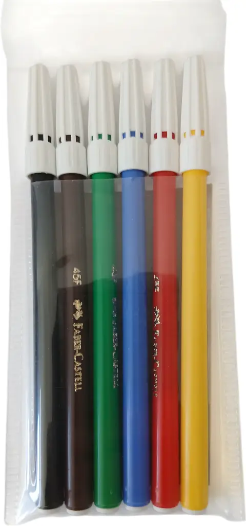 Poche de 6 feutres FABER-CASTEL