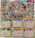 Planche d'étiquettes de nom Glitter (6 étiquette de nom + 7 stickers) VIALUXE