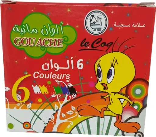 [le Coq : 6192102100086] Gouache 6 tubes couleurs de 9 g LECOQ