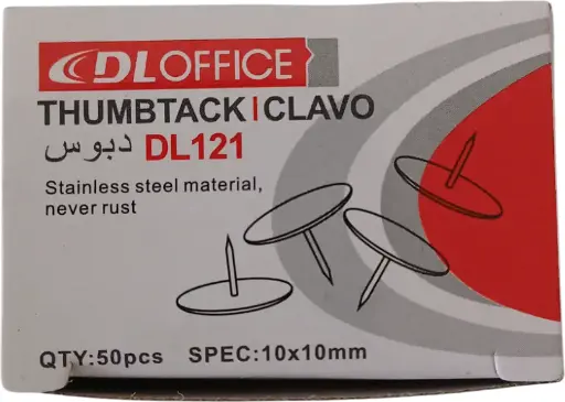 [DLOFFICE: DL121] Punaise argent 10x10 [Boite de 50] DLOFFICE