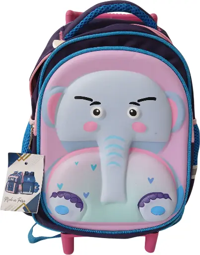 Sac à dos avec support Jardin d'enfant fille Illustration 3D