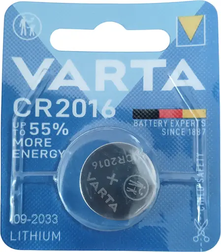Pile à bouton CR2016 3V VARTA