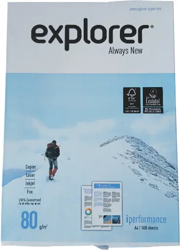Rame de papier A4 80g Extra-blanc EXPLORER